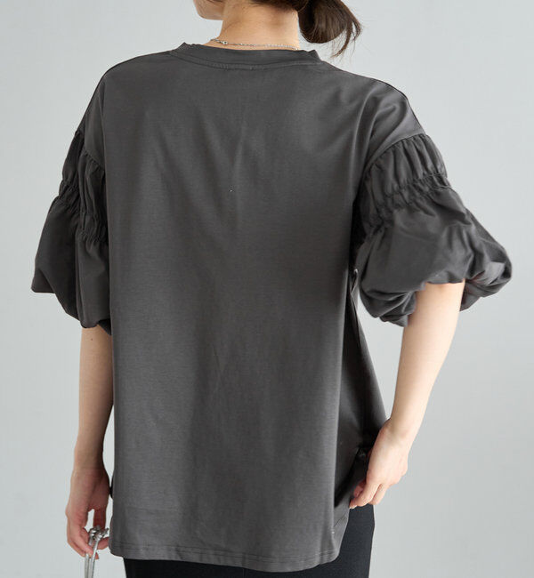  「【Du noir】ドライタッチバルーンスリーブT」|プルオーバー|