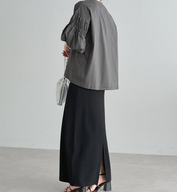  「【Du noir】ドライタッチバルーンスリーブT」|プルオーバー|