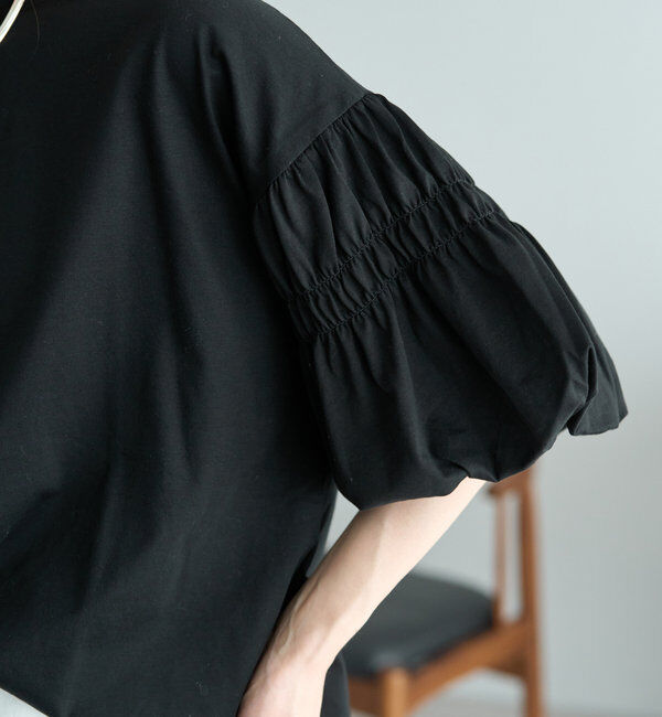  「【Du noir】ドライタッチバルーンスリーブT」|プルオーバー|