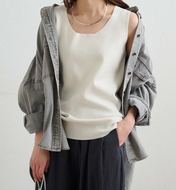  「【Du noir】ラウンドネックタンク」|タンクトップ|