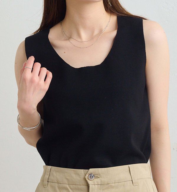  「【Du noir】ラウンドネックタンク」|タンクトップ|
