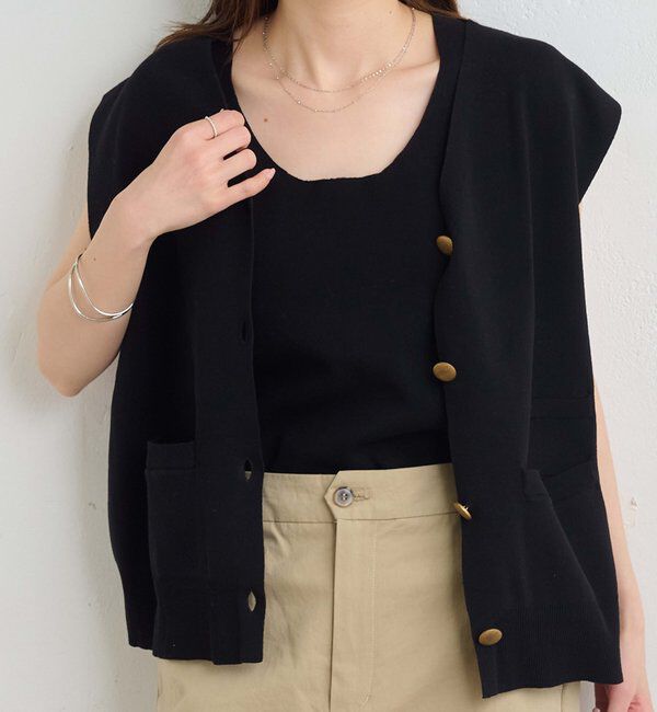  「【Du noir】ラウンドネックタンク」|タンクトップ|