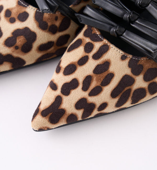  「リボン付きポインテッドストラップシューズ」|その他|