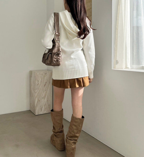  「ジップロゴジャガードニット」|ニット・セーター|