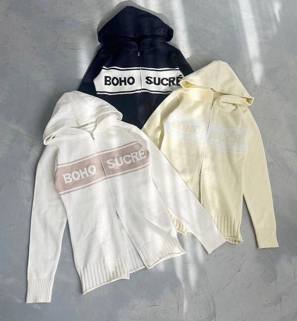  「ジップロゴジャガードニット」|ニット・セーター|