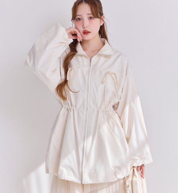  「サイドラインリボンブルゾン」|ダウンベスト・ベスト|