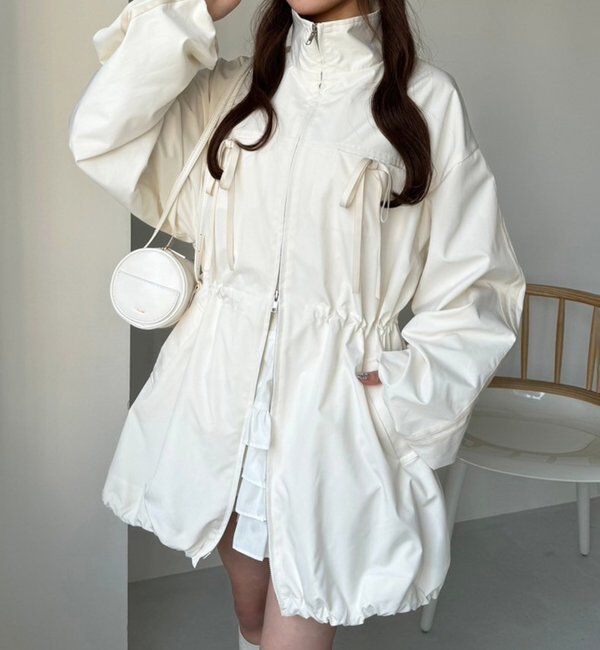  「サイドラインリボンブルゾン」|ダウンベスト・ベスト|