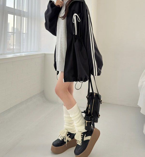  「サイドラインリボンブルゾン」|ダウンベスト・ベスト|