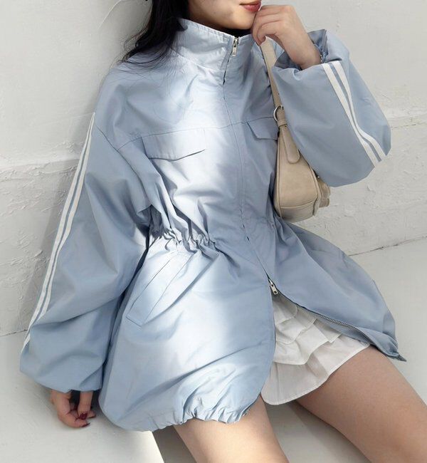  「サイドラインリボンブルゾン」|ダウンベスト・ベスト|