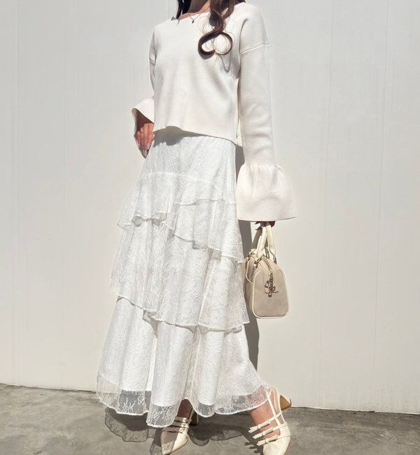  「レースアップニット」|ニット・セーター|