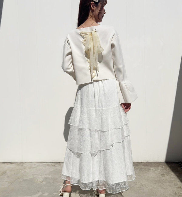  「レースアップニット」|ニット・セーター|