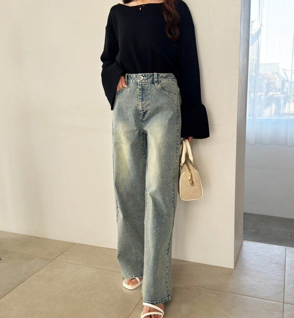  「レースアップニット」|ニット・セーター|