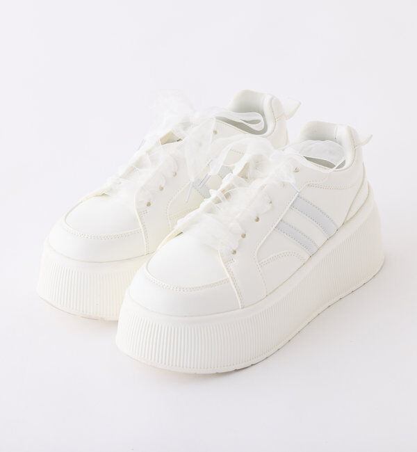  「リボンカスタム厚底スニーカー」|その他|