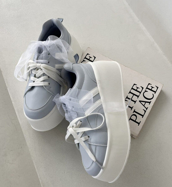  「リボンカスタム厚底スニーカー」|その他|