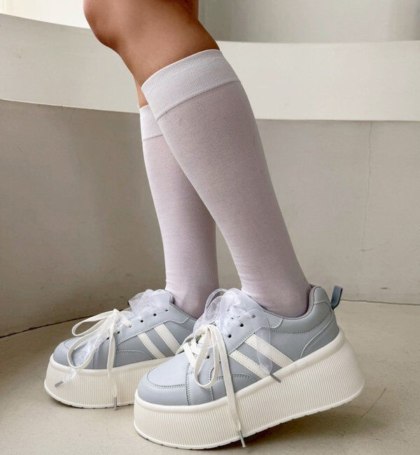  「リボンカスタム厚底スニーカー」|その他|