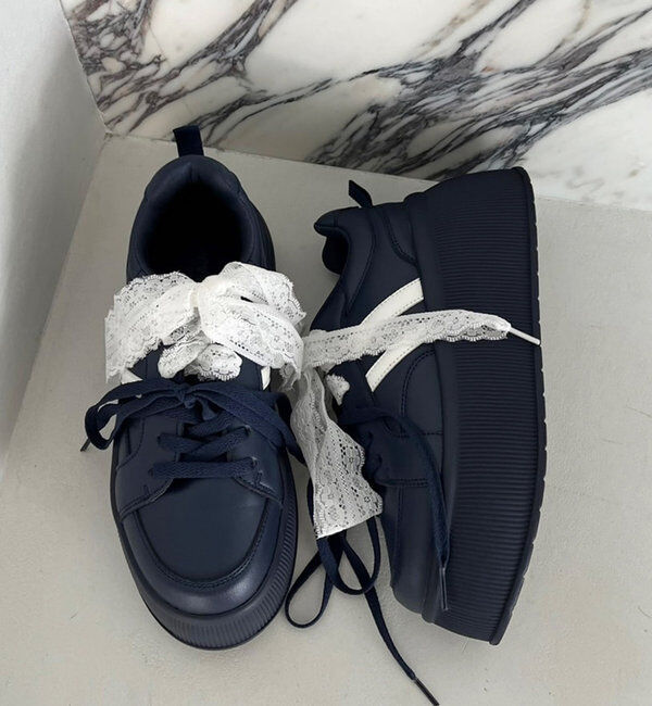  「リボンカスタム厚底スニーカー」|その他|