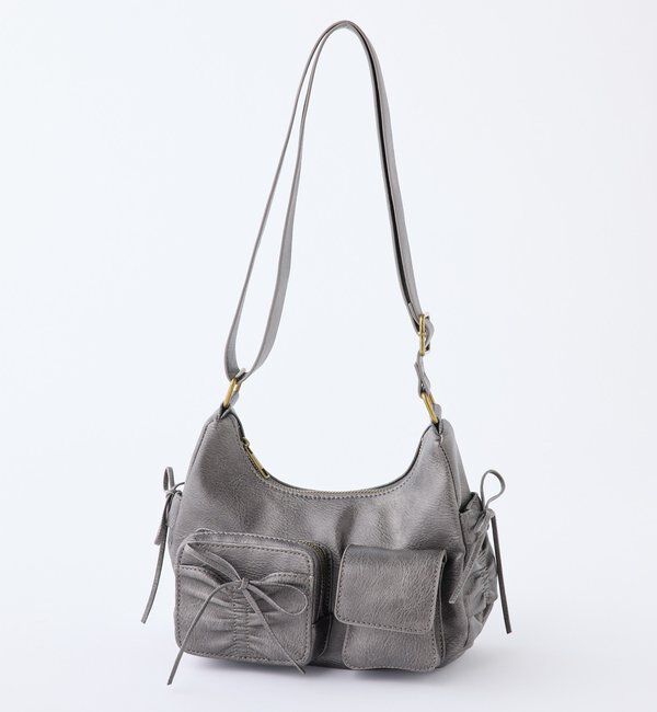  「【WEB限定/リバイバル】ドロストポケ付きリボンショルダーバッグ」|ショルダー・メッセンジャー|