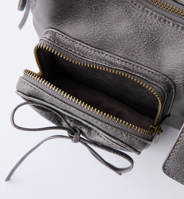  「【WEB限定/リバイバル】ドロストポケ付きリボンショルダーバッグ」|ショルダー・メッセンジャー|