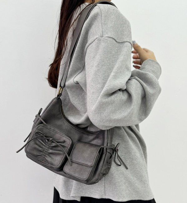  「【WEB限定/リバイバル】ドロストポケ付きリボンショルダーバッグ」|ショルダー・メッセンジャー|