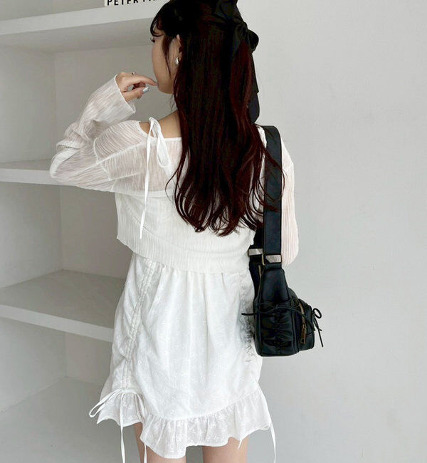  「【WEB限定/リバイバル】ドロストポケ付きリボンショルダーバッグ」|ショルダー・メッセンジャー|