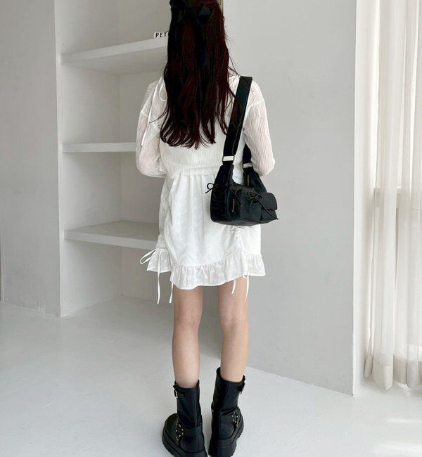  「【WEB限定/リバイバル】ドロストポケ付きリボンショルダーバッグ」|ショルダー・メッセンジャー|