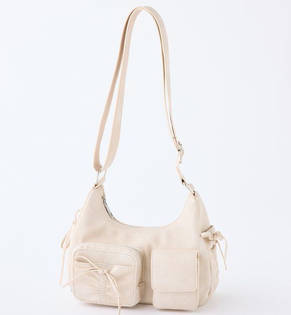  「【WEB限定/リバイバル】ドロストポケ付きリボンショルダーバッグ」|ショルダー・メッセンジャー|