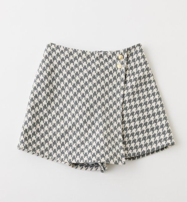  「金ボタン付スタイルアップスカショーパン」|スカート|