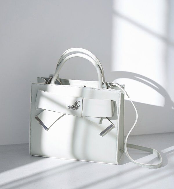  「【WEB限定】リボンモチーフトートバッグ／ショルダーにもなる」|ショルダー・メッセンジャー|