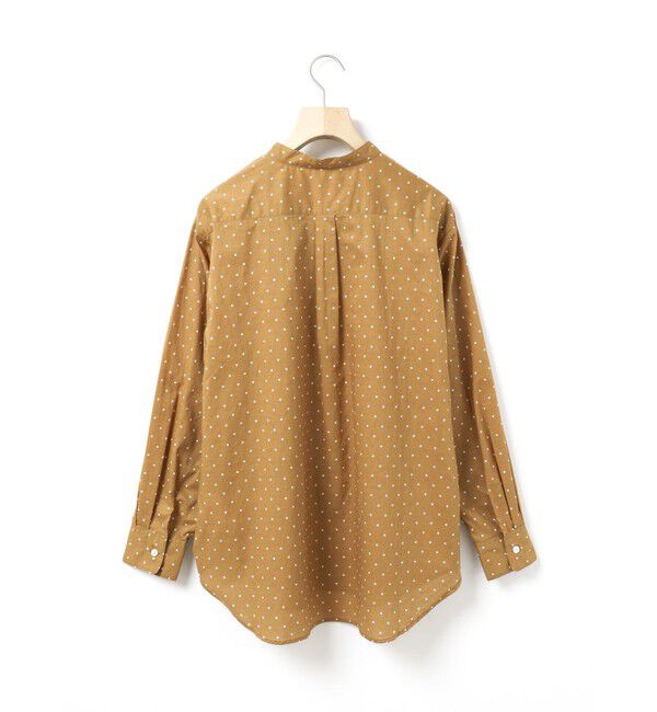 MidiUmi「MidiUmi ドット柄バンドカラーシャツ」|シャツ・ブラウス|