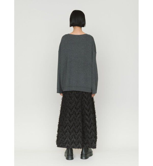 MIDIUMISOLID「MIDIUMISOLID for Ladies リブピンタックプルオーバー」|ニット・セーター|