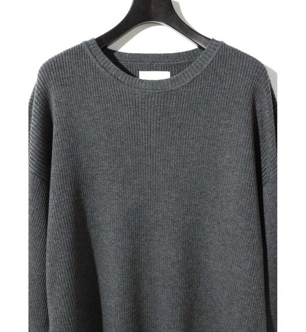 MIDIUMISOLID「MIDIUMISOLID for Ladies リブピンタックプルオーバー」|ニット・セーター|