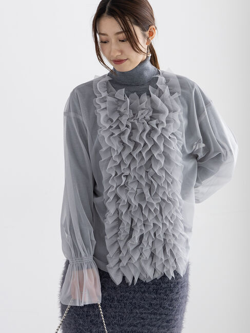 Te chichi「チュールレイヤードフリルブラウス」|シャツ・ブラウス|