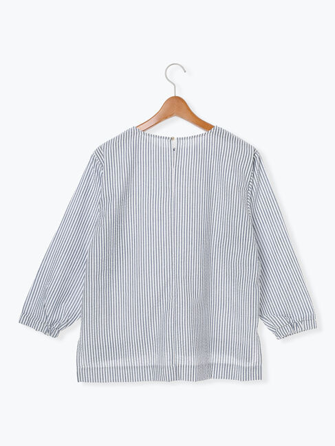 Lugnoncure「無地/柄アソートサッカーブラウス」|シャツ・ブラウス|