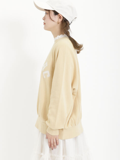 Samansa Mos2「飛び裏毛アップリケロゴスウェット」|Tシャツ・カットソー|