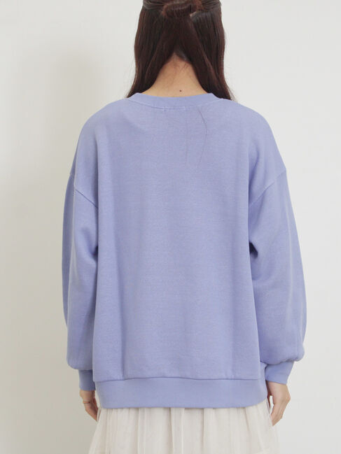 Samansa Mos2「小花刺繍スウェット」|Tシャツ・カットソー|