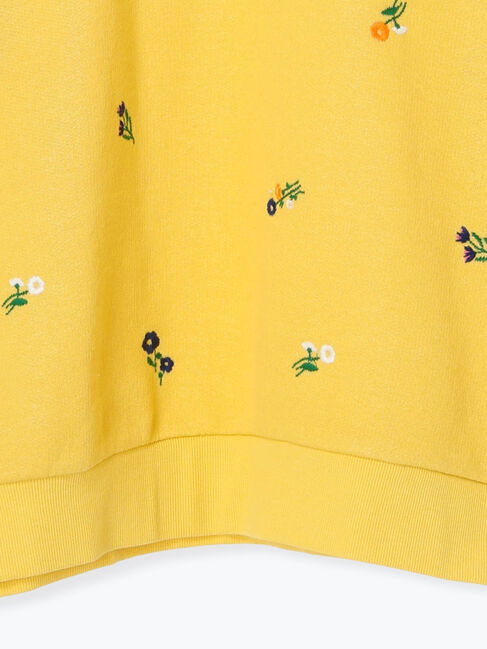 Samansa Mos2「小花刺繍スウェット」|Tシャツ・カットソー|