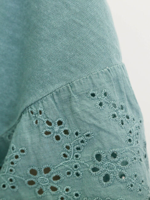 Samansa Mos2「袖レースギャザーカットソー」|Tシャツ・カットソー|