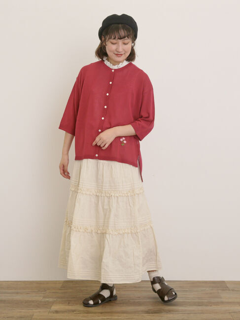 Samansa Mos2「フリルティアードスカート」|スカート|