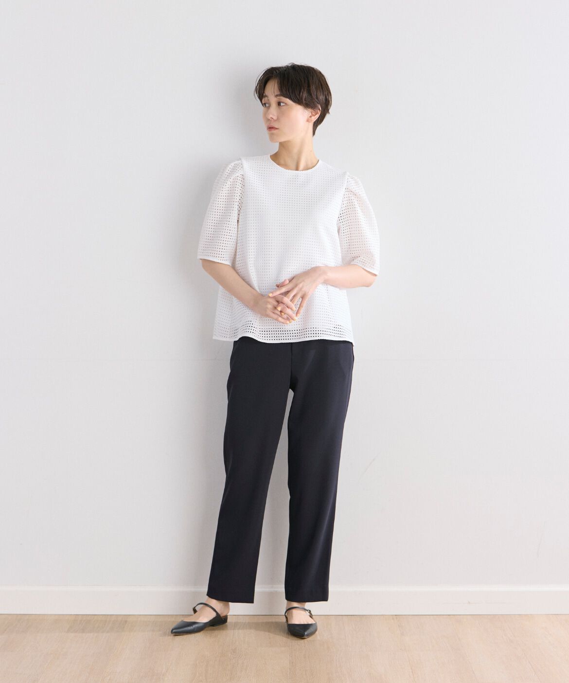 7-IDconcept.「ラッセルレースブラウス」|シャツ・ブラウス|