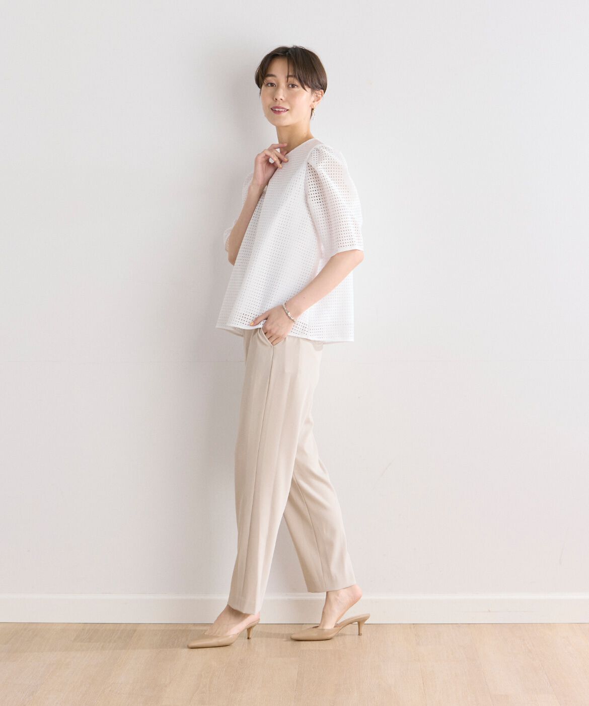 7-IDconcept.「ラッセルレースブラウス」|シャツ・ブラウス|