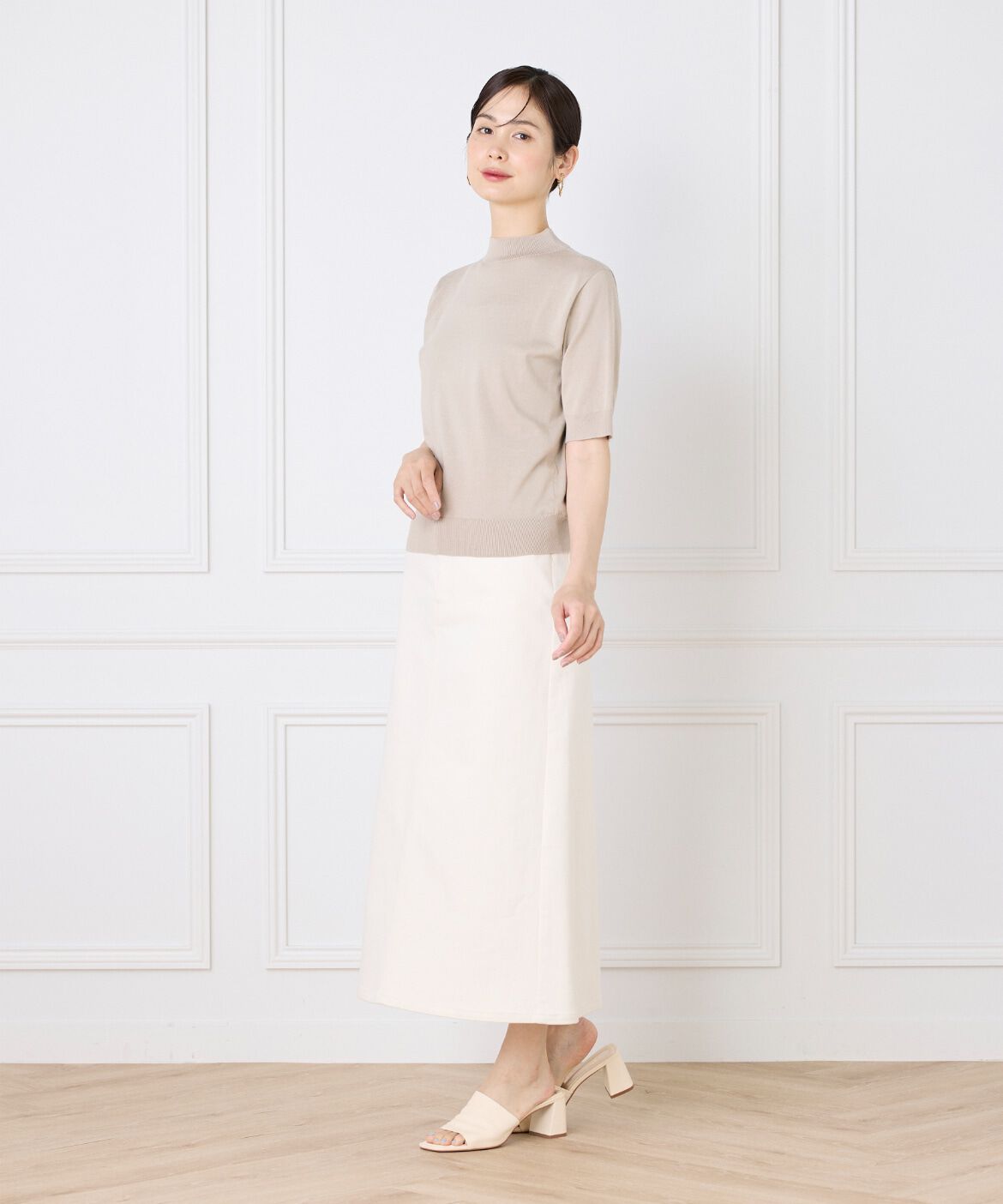 DAY by DAY it&rsquo;s international「ハイネック5分袖ニット」|ニット・セーター|