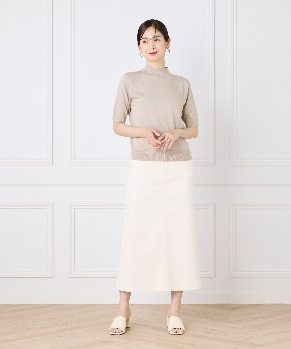 DAY by DAY it&rsquo;s international「ハイネック5分袖ニット」|ニット・セーター|