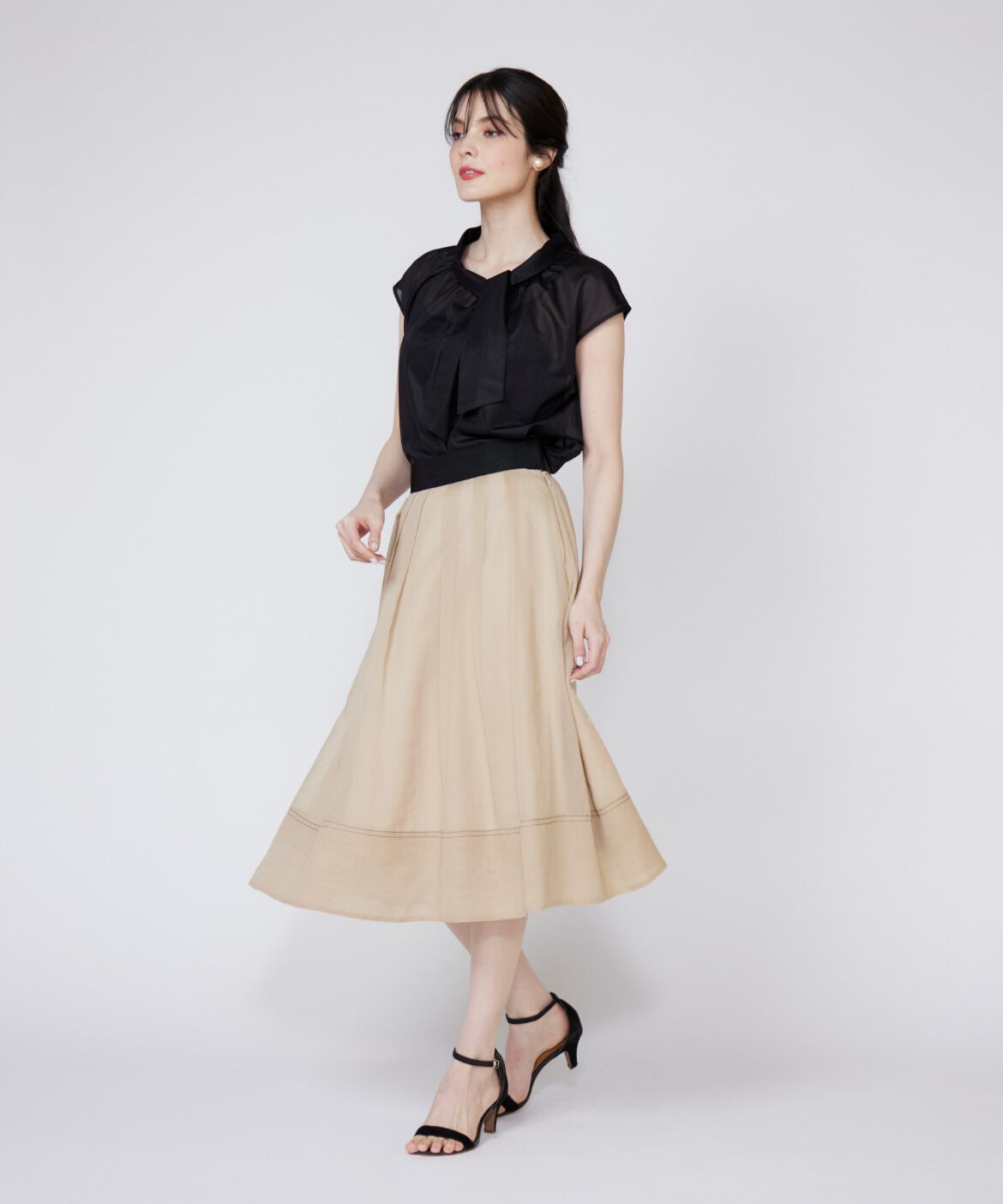 Maglie le cassetto「アシンメトリーシアーカットソー」|Tシャツ・カットソー|