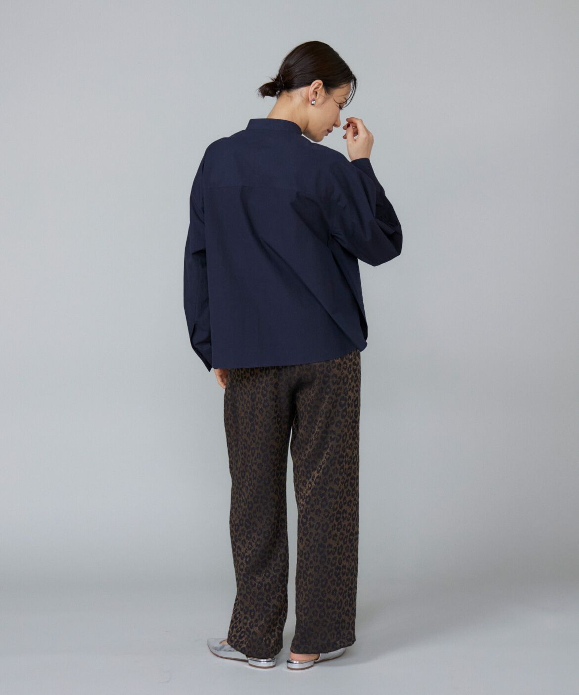 Le Souk「《大きいサイズ》バンドカラーシャツ」|シャツ・ブラウス|