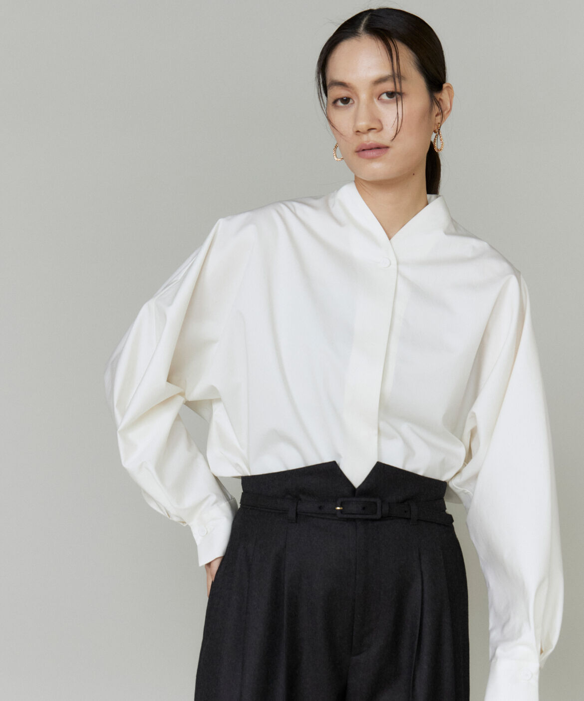 la veille by SUPERIOR CLOSET「《大きいサイズ》クラシックシャツ」|シャツ・ブラウス|