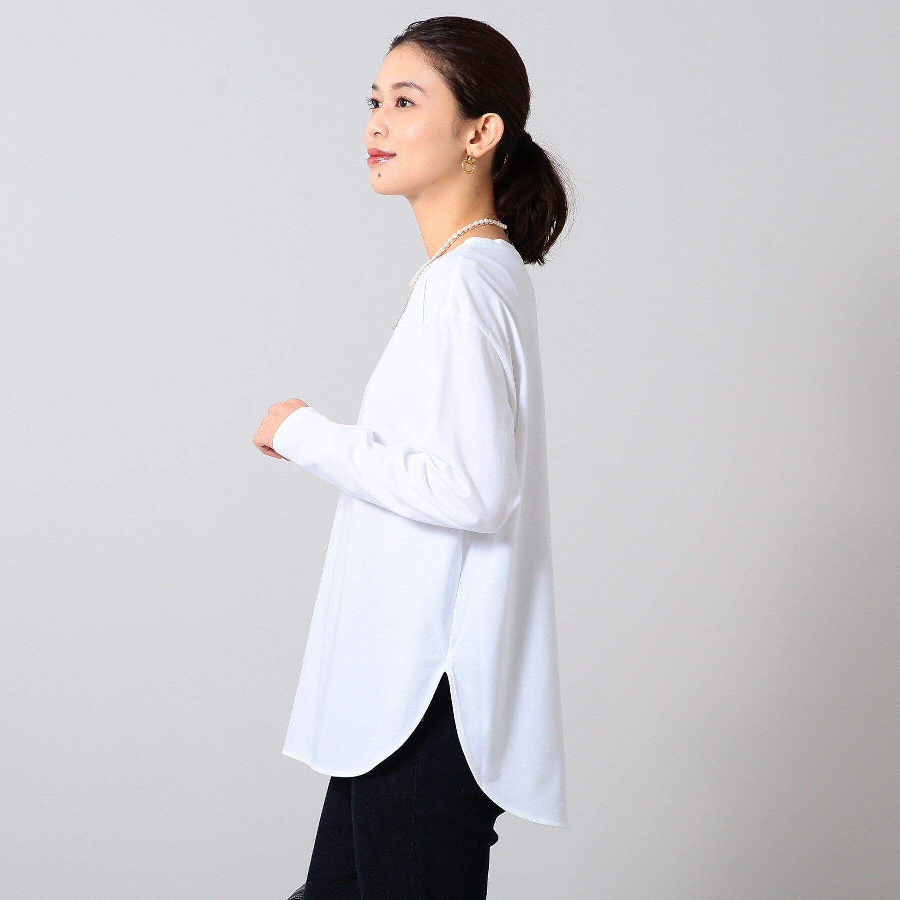 UNTITLED「サイロプレミアム天竺 長袖Tシャツ」|Tシャツ・カットソー|