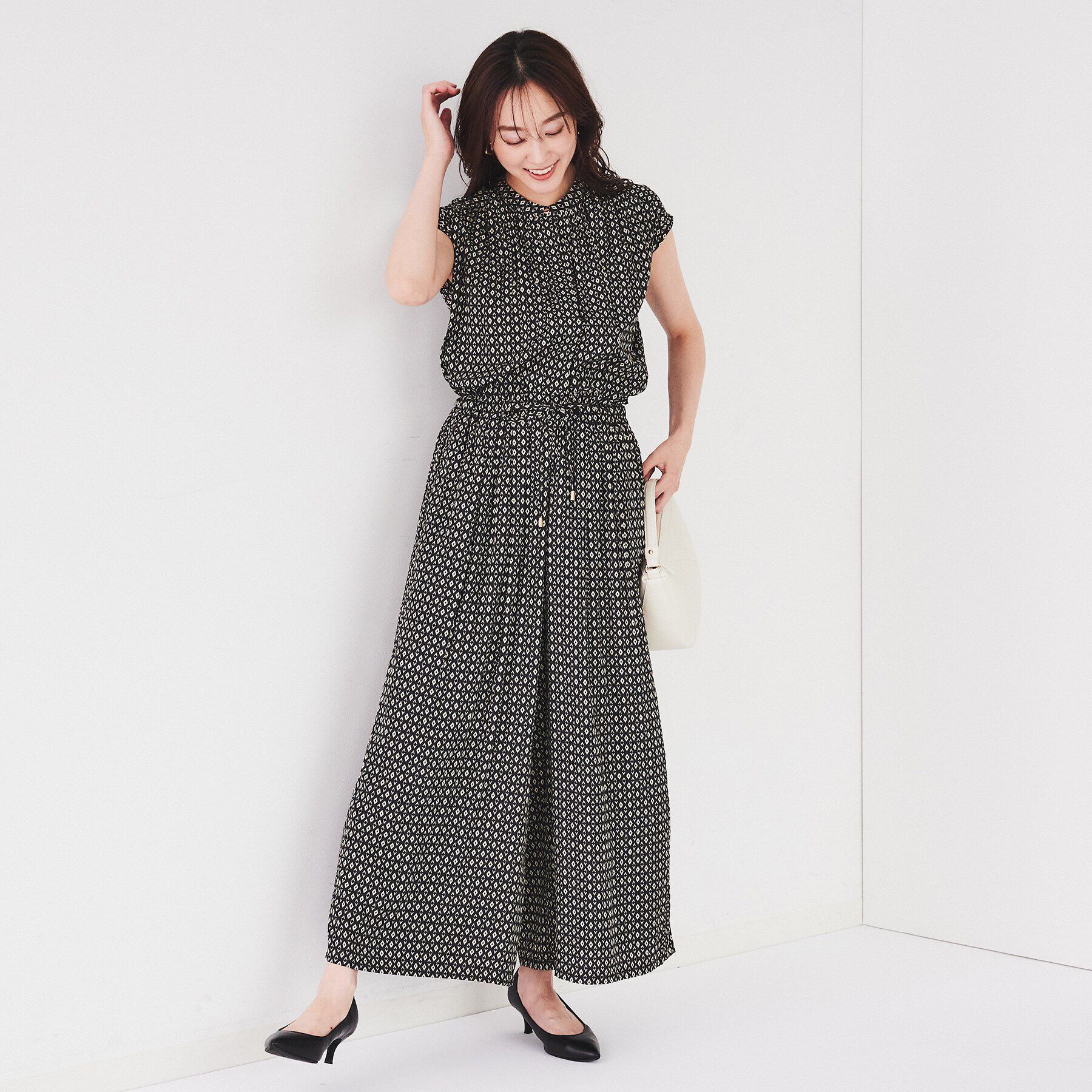 UNTITLED「【セットアップ可能/ウエストゴム仕様】小紋柄パンツ」|その他|