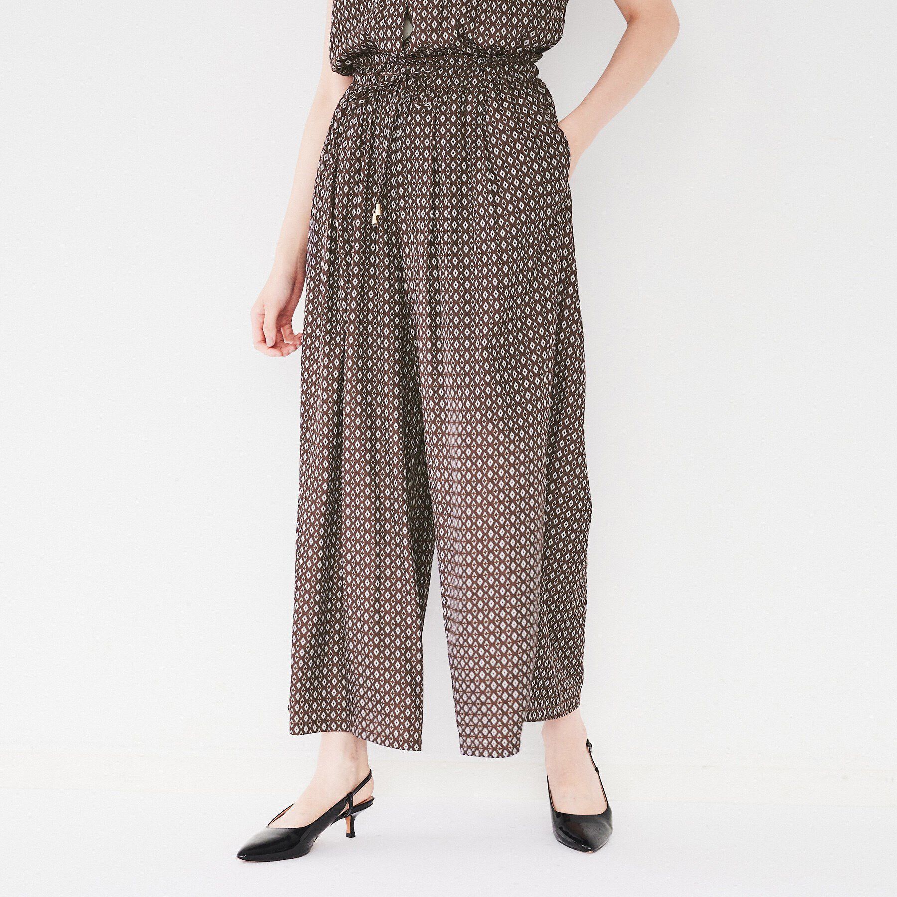 UNTITLED「【セットアップ可能/ウエストゴム仕様】小紋柄パンツ」|その他|