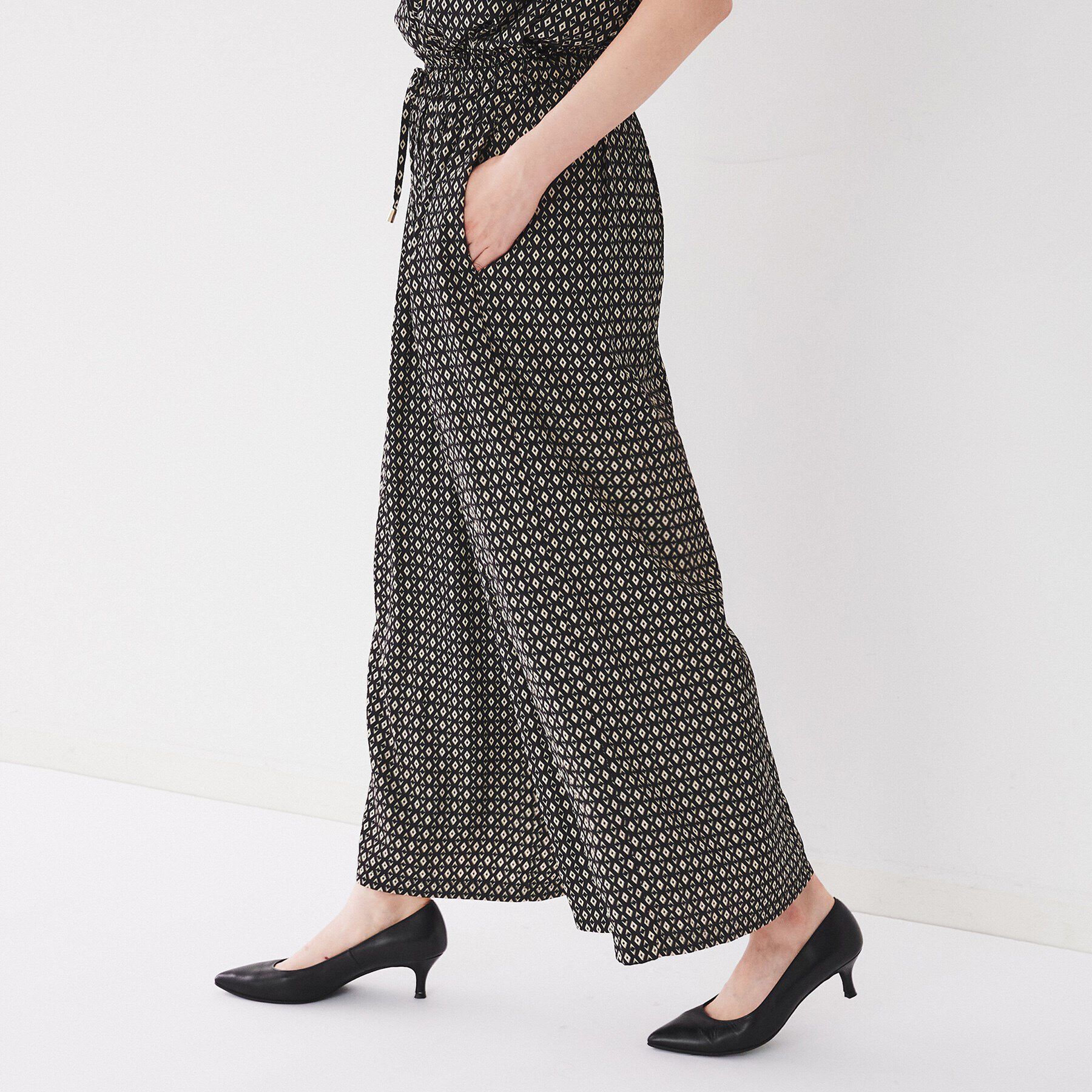 UNTITLED「【セットアップ可能/ウエストゴム仕様】小紋柄パンツ」|その他|