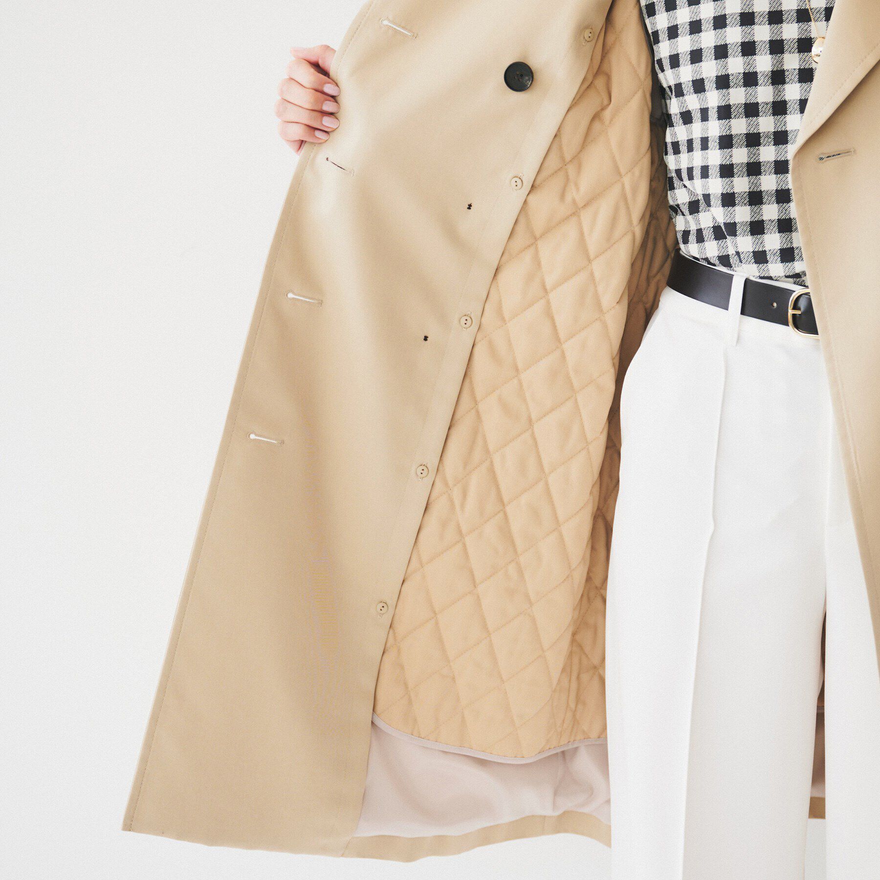 UNTITLED「【春コート/セレモニーにも！】ライナー付きトレンチコート」|トレンチコート|